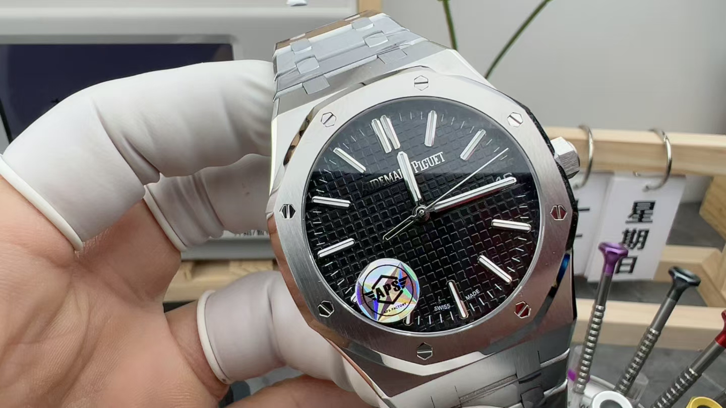 APS Audemars Piguet Royal Oak 15510 Steel Strip Black Plate