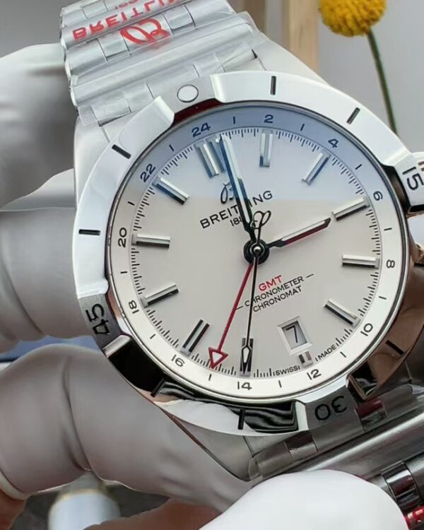 BLS Breitling Ocean Steel Strip White Plate