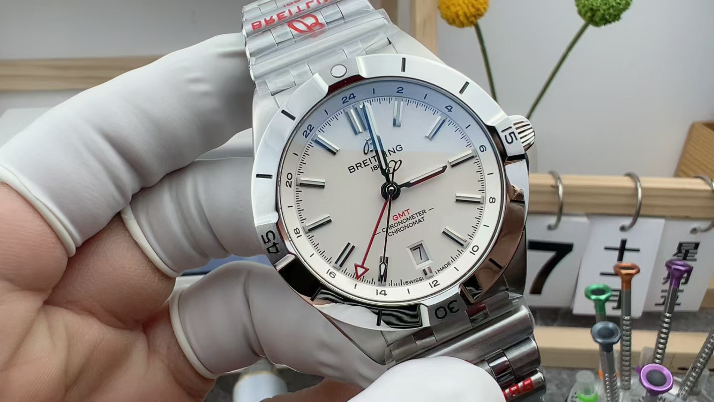 BLS Breitling Ocean Steel Strip White Plate