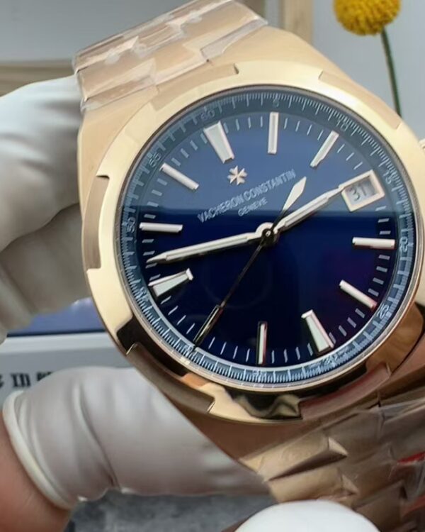PPF Vacheron Constantin Transverse Steel Belt Rose Gold Blue Plate