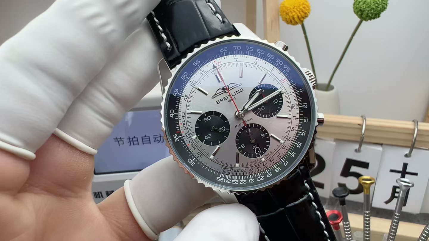 BLS Breitling Silver Disc Timing Belt