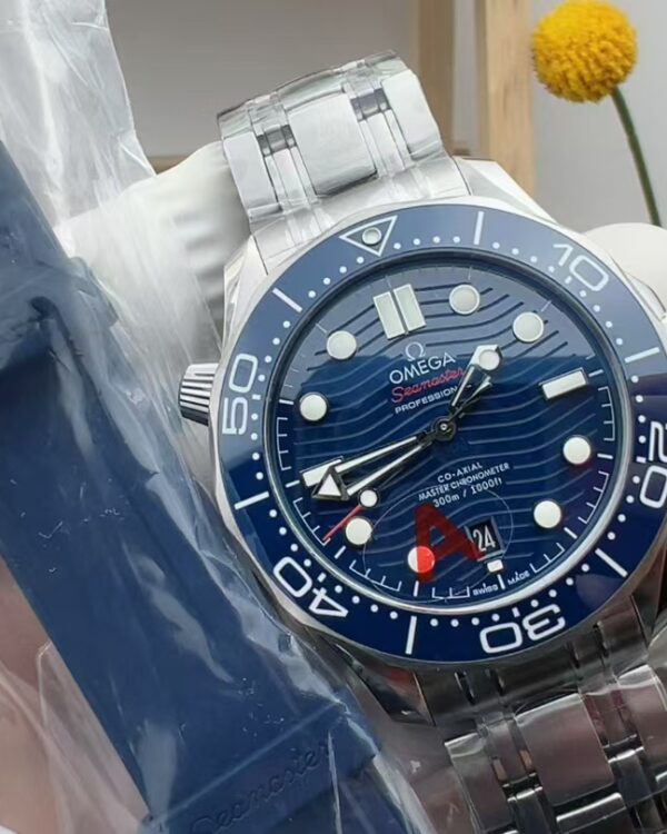 VS Omega Blue Disc Seahorse 300 Steel Strip