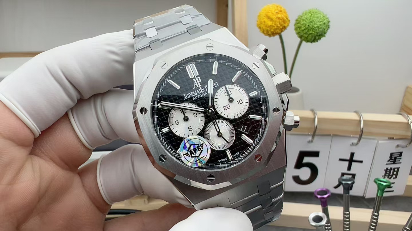 APS Audemars Piguet Royal Oak 26331 Steel Strip Black Plate