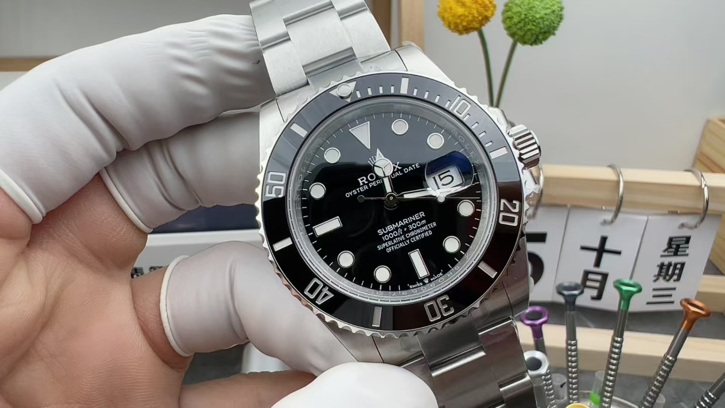 VS Rolex 41mm nigger steel strip black plate
