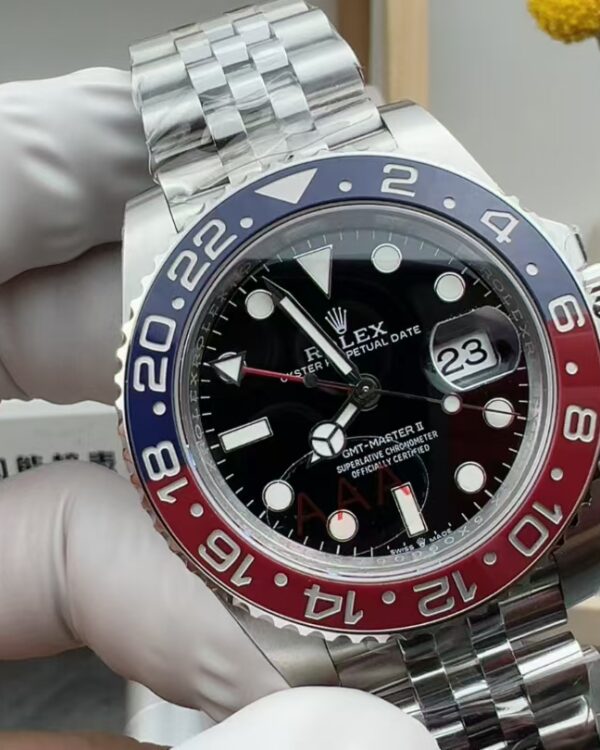 VS Rolex Greenwich 126710 Five Baht with Black Disc Coke Ring V3