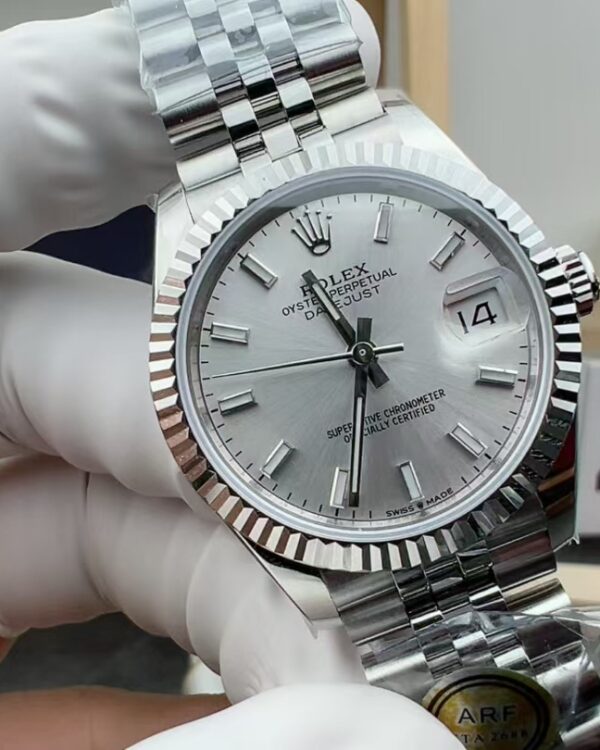 ARF Rolex Silver Plate Female Diary 31MM Steel Strip