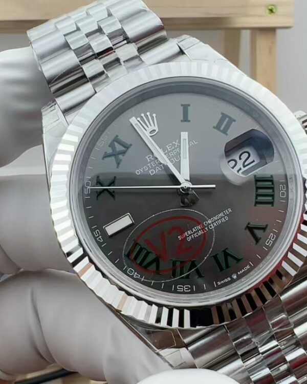 VS Rolex Journal Steel Belt Green Disc