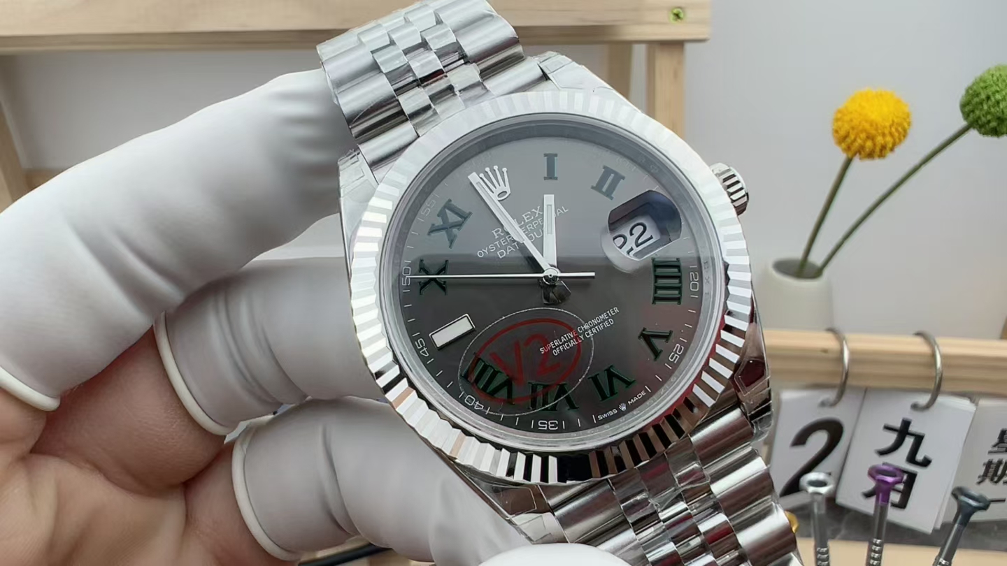 VS Rolex Journal Steel Belt Green Disc