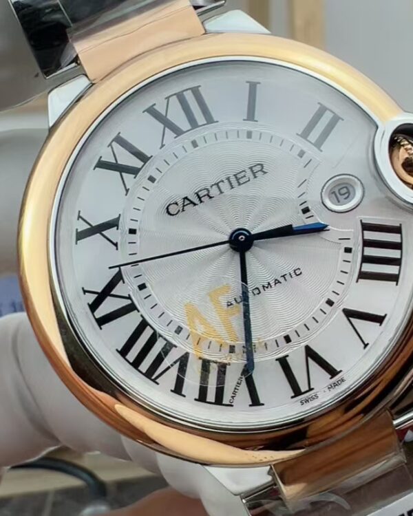 AF Cartier rose gold white plate large balloon steel strip