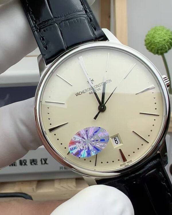 MKS Vacheron Constantin Ivory White Disc Heritage Belt