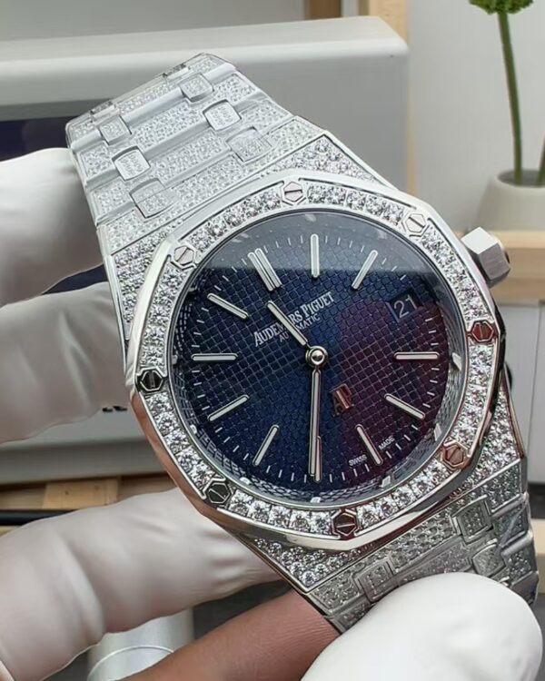 OM Audemars Piguet full drill AP steel strip blue plate