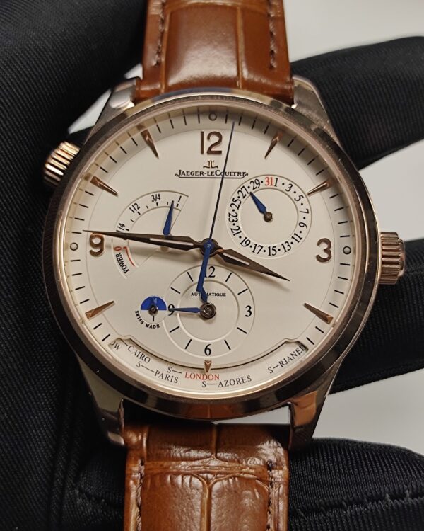 TW Jaeger-LeCoultre Geography Master Belt White Disc