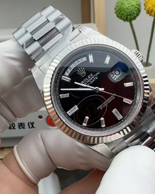 VS Rolex White Rock Sugar Steel Strip Black Plate