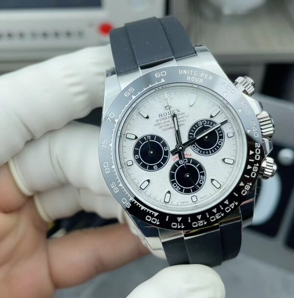 BT Rolex Meteorite Di Rubber Band Panda Plate
