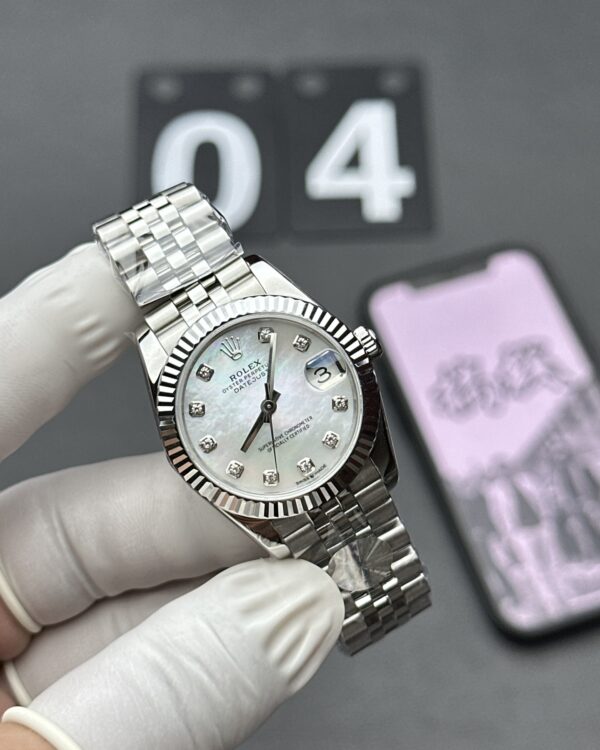 A+ Rolex 31MM Fritillaria Journal Steel Band White Plate