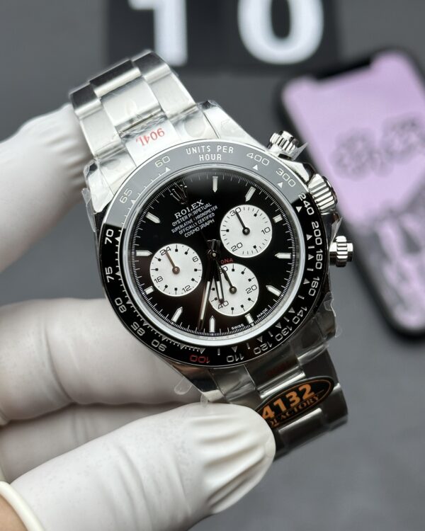 QF Rolex Daytona 100th Anniversary Le Mans 126529 Steel Belt Black and White Plate
