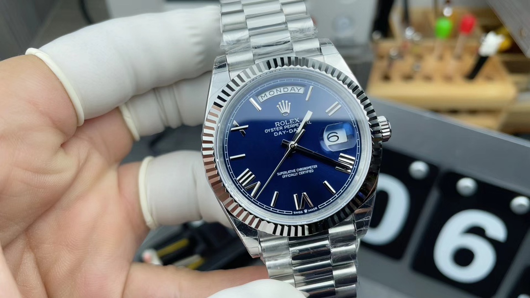 GS Rolex blue disc counterweight DD steel strip blue disc