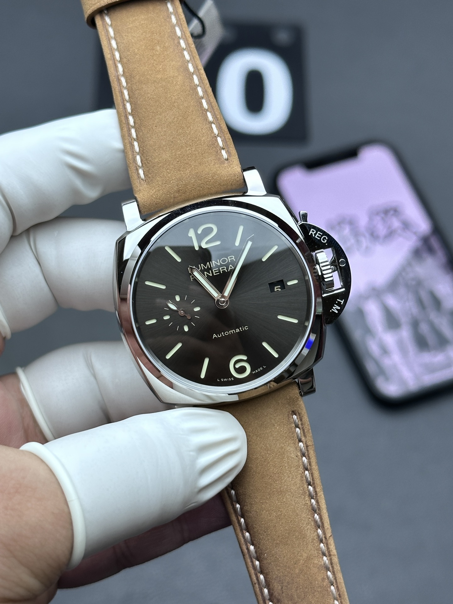 VS Panerai 904 belt black disc