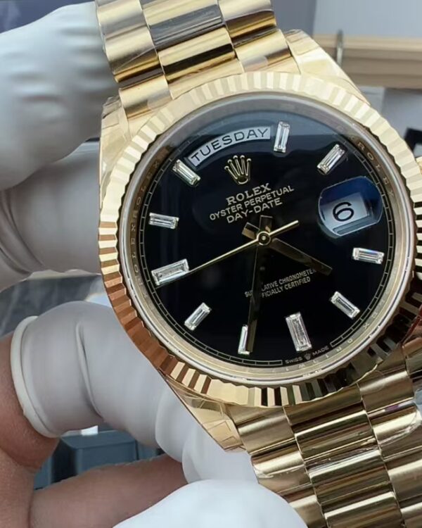 VS Rolex Black Rock Sugar Steel Strip Black Plate