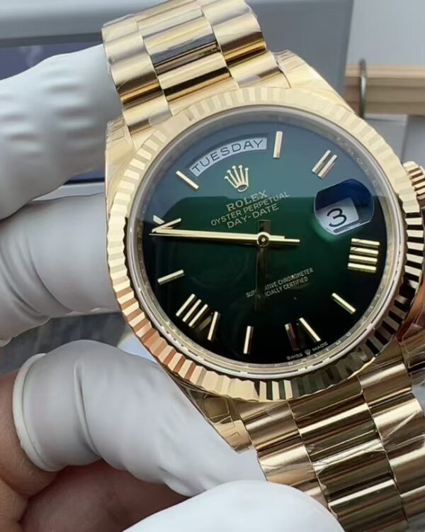 VS Rolex Gambling Table Green Steel Belt Green Plate