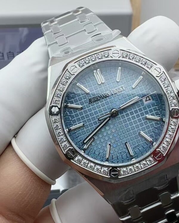 MKS Audemars Piguet Royal Oak 15500 Steel Belt Ice Blue Plate