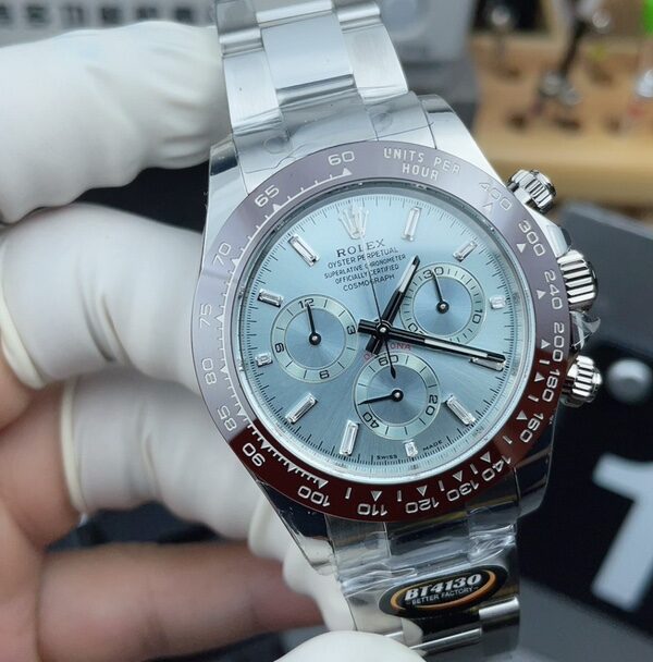 BT Rolex Daytona 4130 Movement Steel Belt Ice Blue Disco