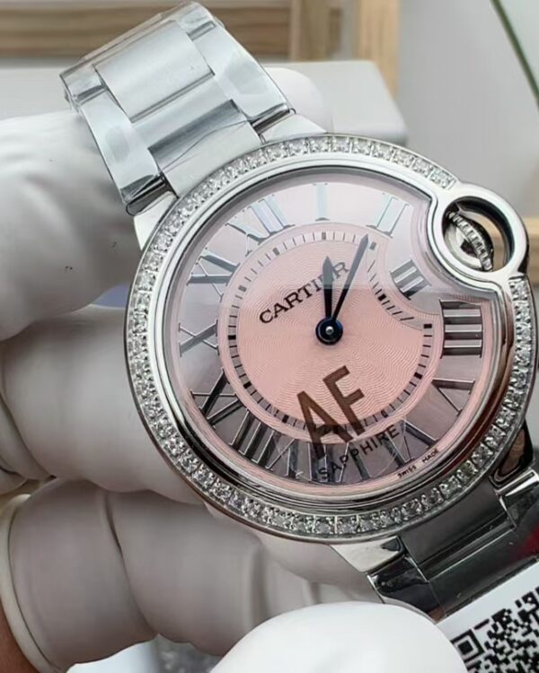 AF Cartier diamond ring powder balloon 33mm steel strip