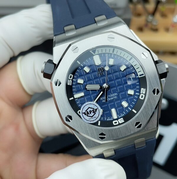 APS Audemars Piguet Royal Oak 15720 Rubber strap blue disc