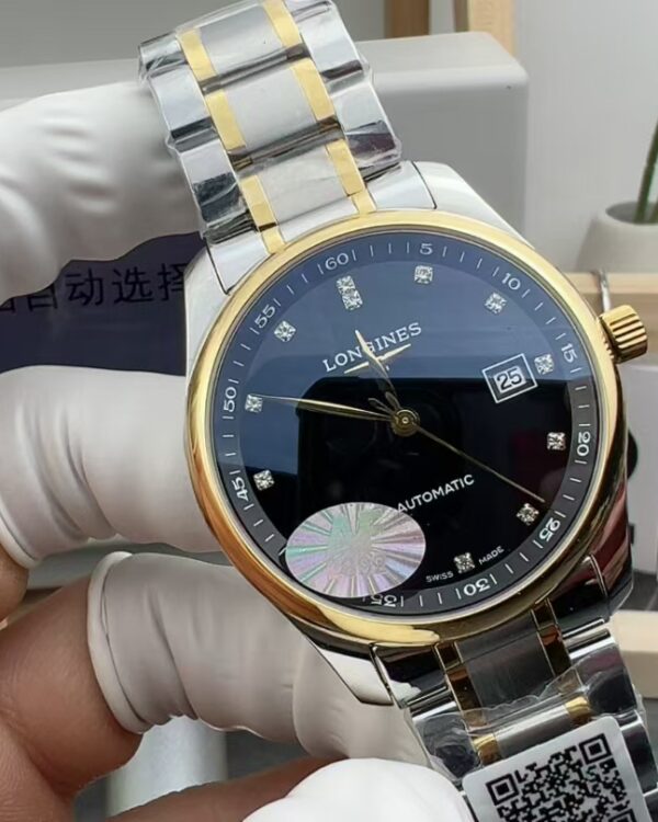 AF Longines Gold Famous Craftsman Steel Belt Blue Plate