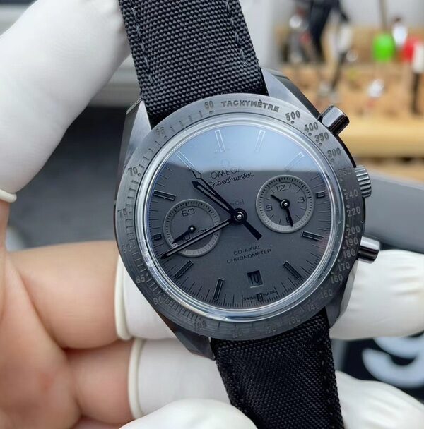 OM Omega Moon Dark Side Nylon Knitted Black Plate
