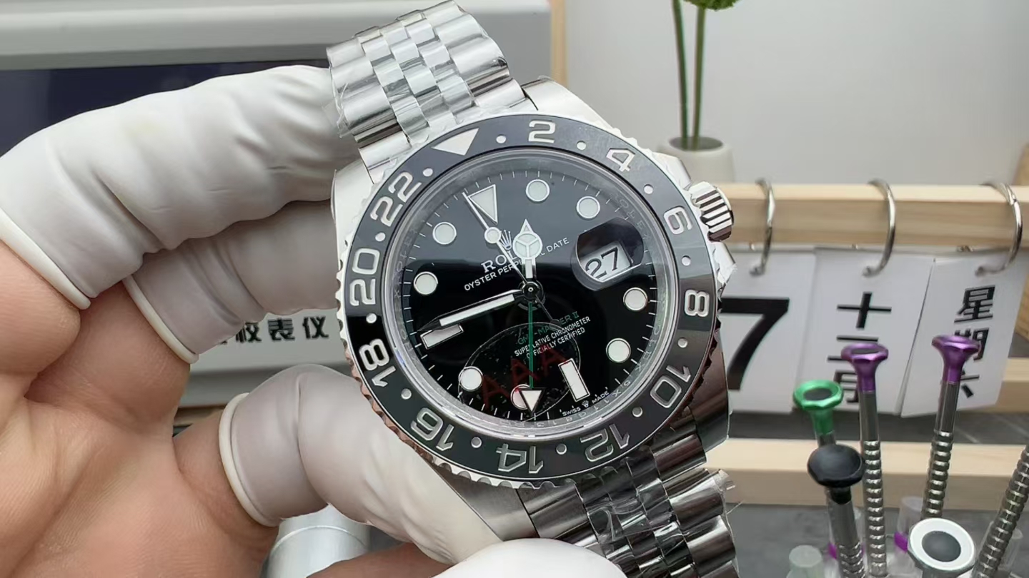 VS Rolex Preserved Egg Ring with Five Baht Strap Black Plate