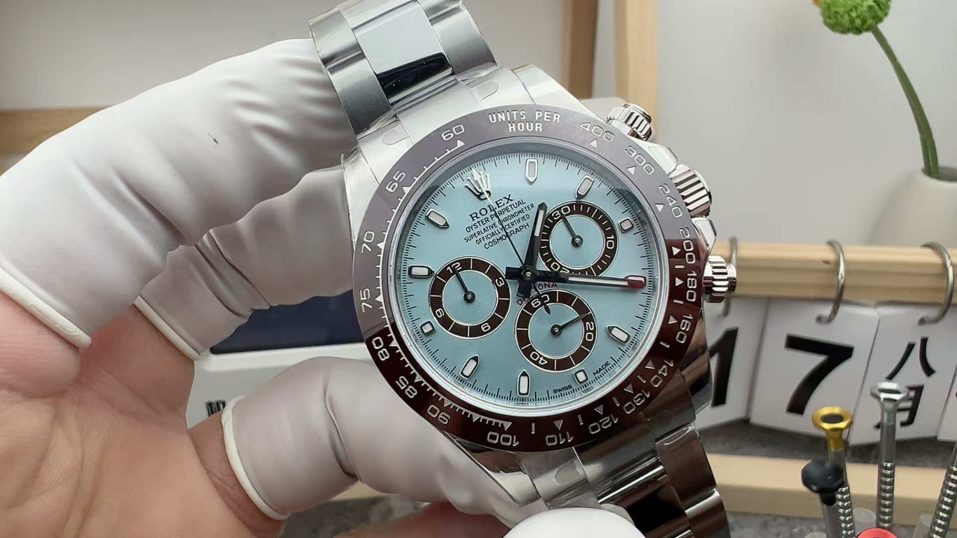 VS Rolex 4130 Movement Ice Landy Steel Band