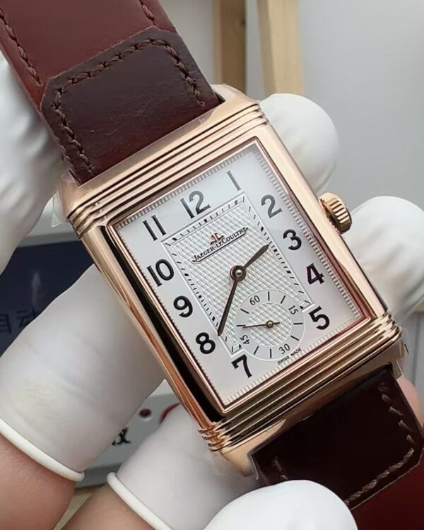 MG Jaeger-LeCoultre rose gold small seconds hand belt white disc