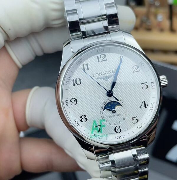 APS Longines Famous Craftsman Moon Phase Steel strip white plate