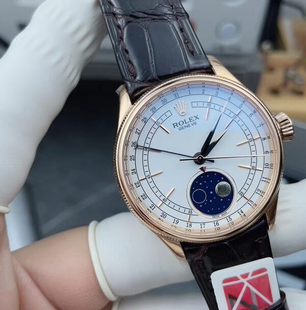 KY Rolex Cellini Belt White Disc