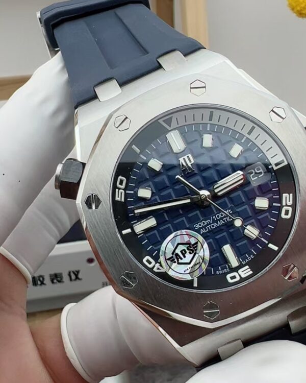 APS Audemars Piguet 15720 Rubber Band   blue plate