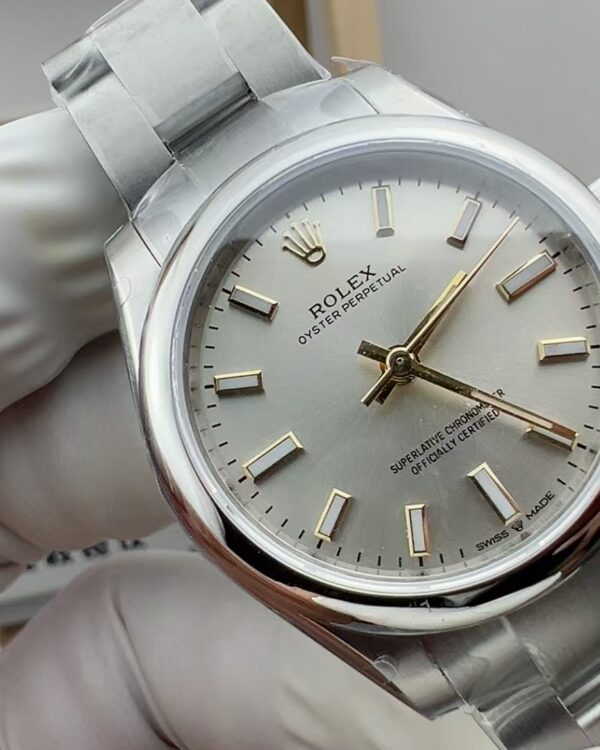 WF Rolex Silver Plate Perpetual 31 126000 Steel Strip