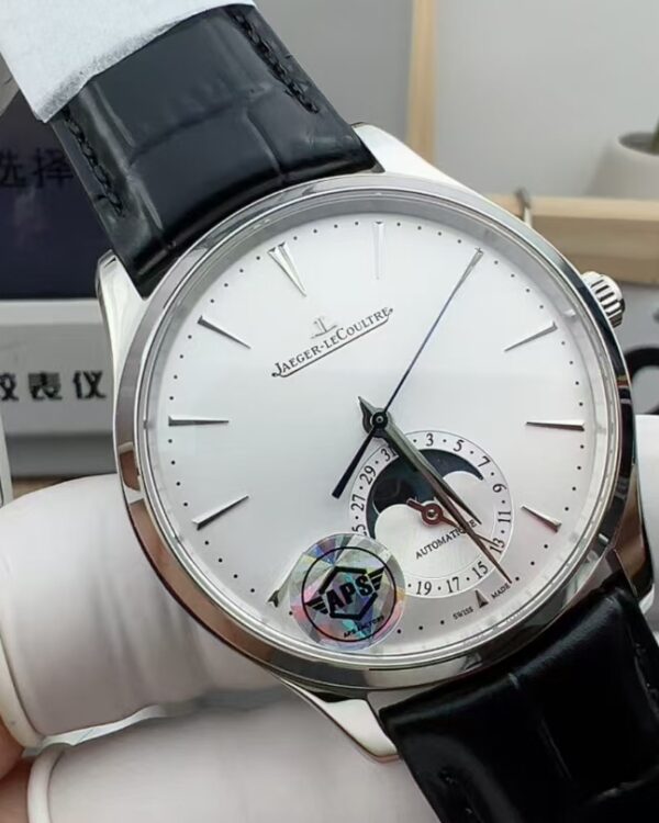 APS Jaeger-LeCoultre Moon Phase Master Belt White Disc