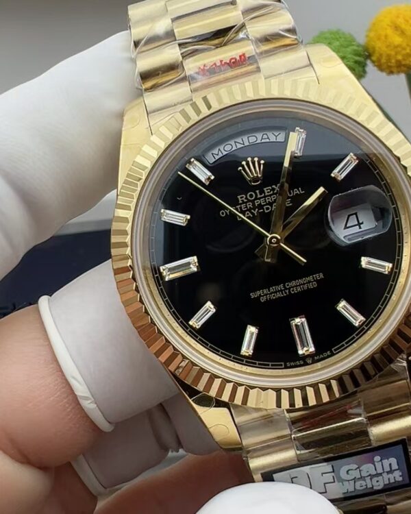 QF counterweight version Rolex black rock sugar 202g V6 version steel strip