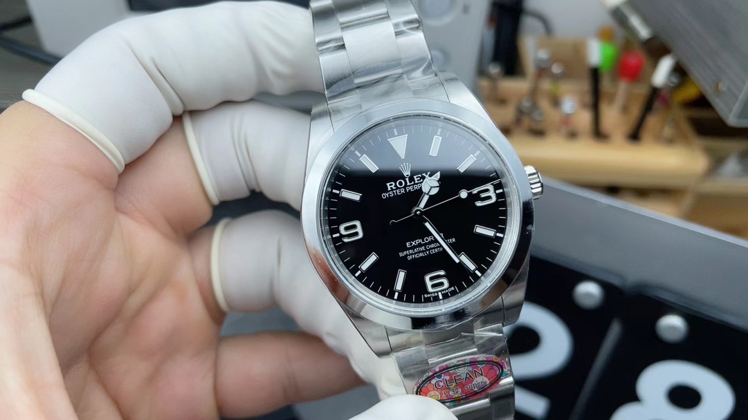 Factory C Rolex 39mm 214270 Explorer Steel Strip Black Plate