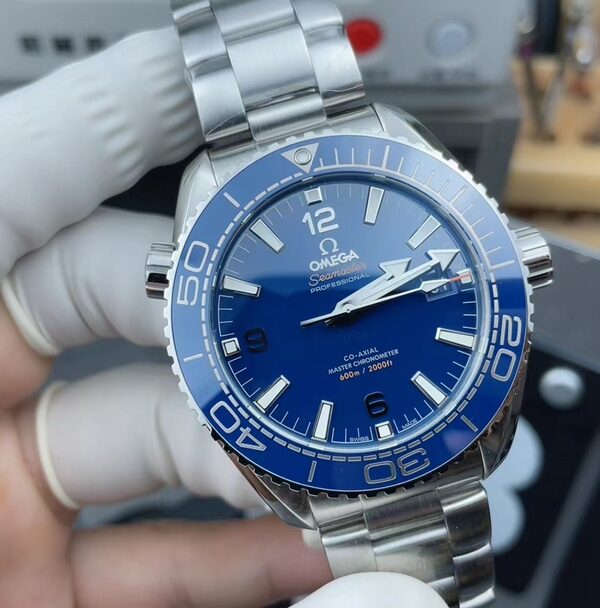 VS Omega Blue Disc Seahorse 600 Steel Belt Blue Disc