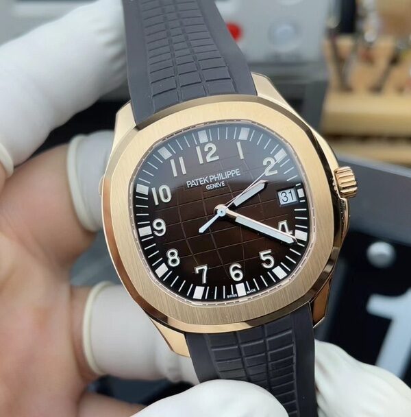 3K Patek Philippe rose gold 5167 grenade New version of the watch buckle, rubber strap, brown plate