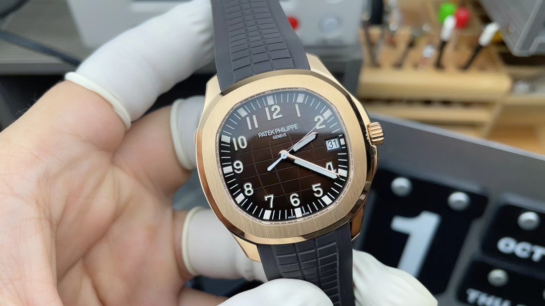 3K Patek Philippe rose gold 5167 grenade New version of the watch buckle, rubber strap, brown plate
