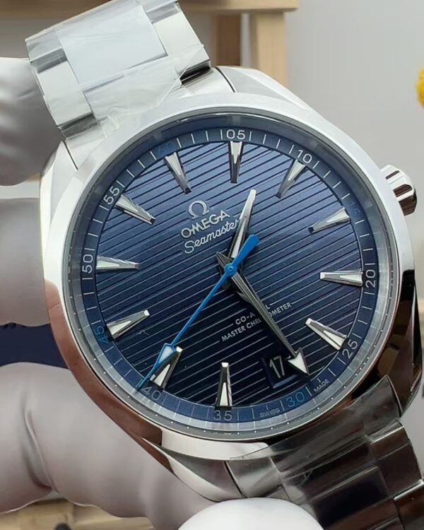 VS Omega Seahorse Blue Disc Teak Steel Strip Blue Disc