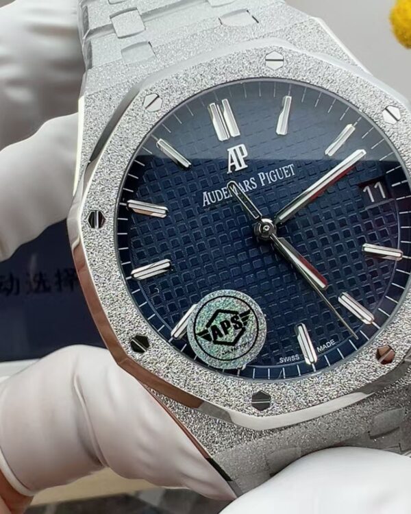 APS Audemars Piguet Royal Oak Frost Gold Blue Plate 15500 Steel Strip