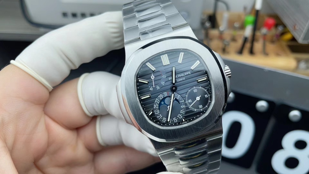 PPF Patek Philippe 5712 New Button Steel Belt Gray Plate