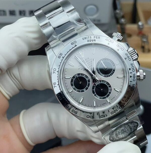 Factory C Rolex Daytona 4131 movement gray steel Di steel strip