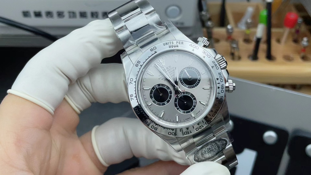 Factory C Rolex Daytona 4131 movement gray steel Di steel strip
