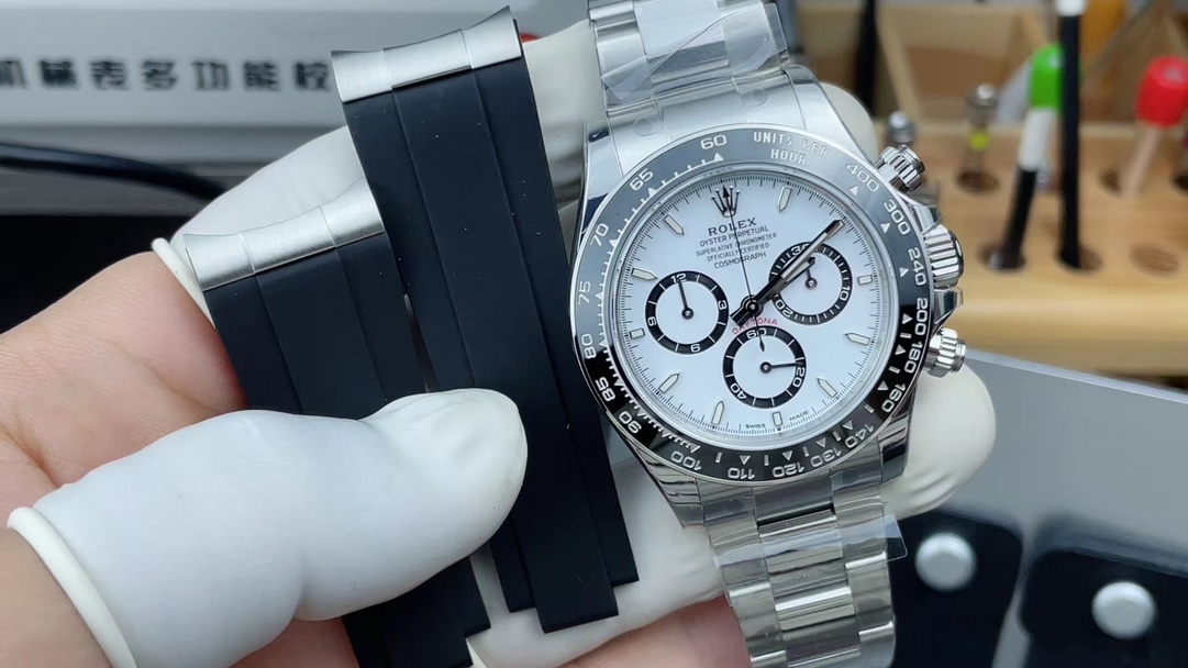 VS Rolex Panda Di 126500 Steel Belt White Plate