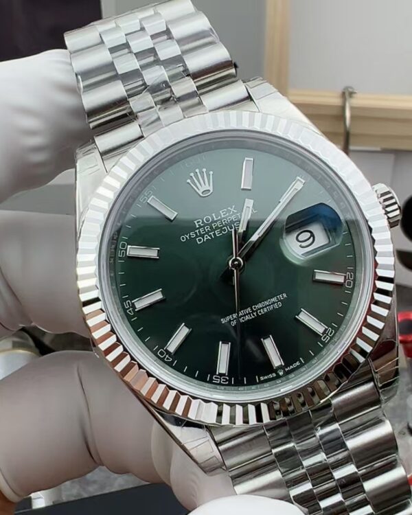 VS Rolex 126334 Green Disc Log Steel Belt Green Disc